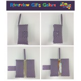 Nappy Wallet - Chevron - Purple